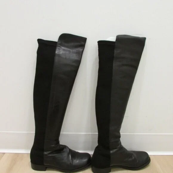 Stuart Weizmann black 5050 over the knee boots SZ 7 - Picture 13 of 16